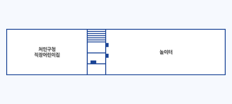 제1별관 3층 처인구청 어린이집 안내도입니다.