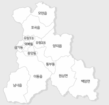 처인구 지도
